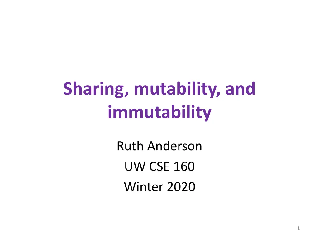 sharing mutability and immutability n.w