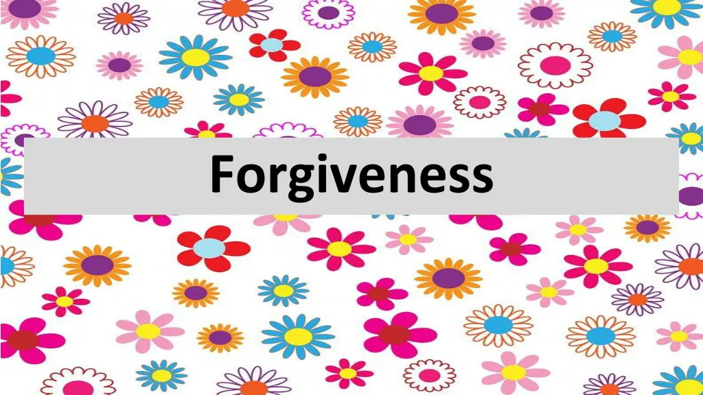 forgiveness n.w