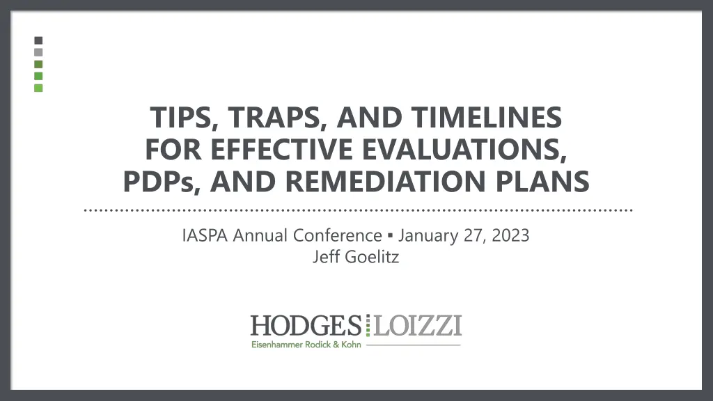 tips traps and timelines for effective n.w