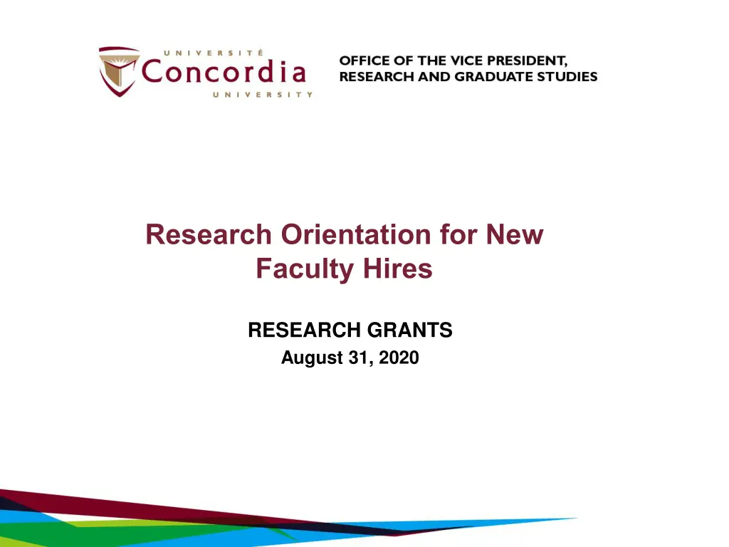 research orientation for new faculty hires n.w