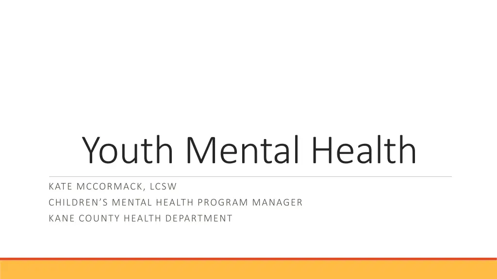 youth mental health n.w