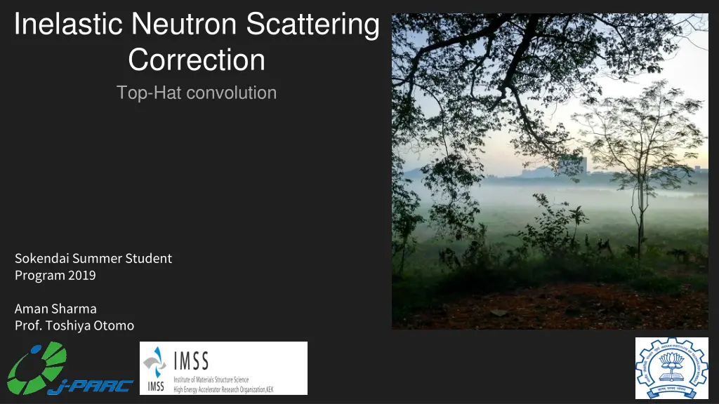 inelastic neutron scattering correction n.w