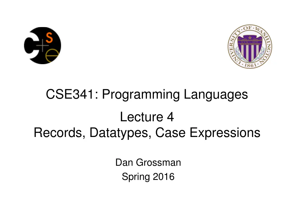 cse341 programming languages n.w