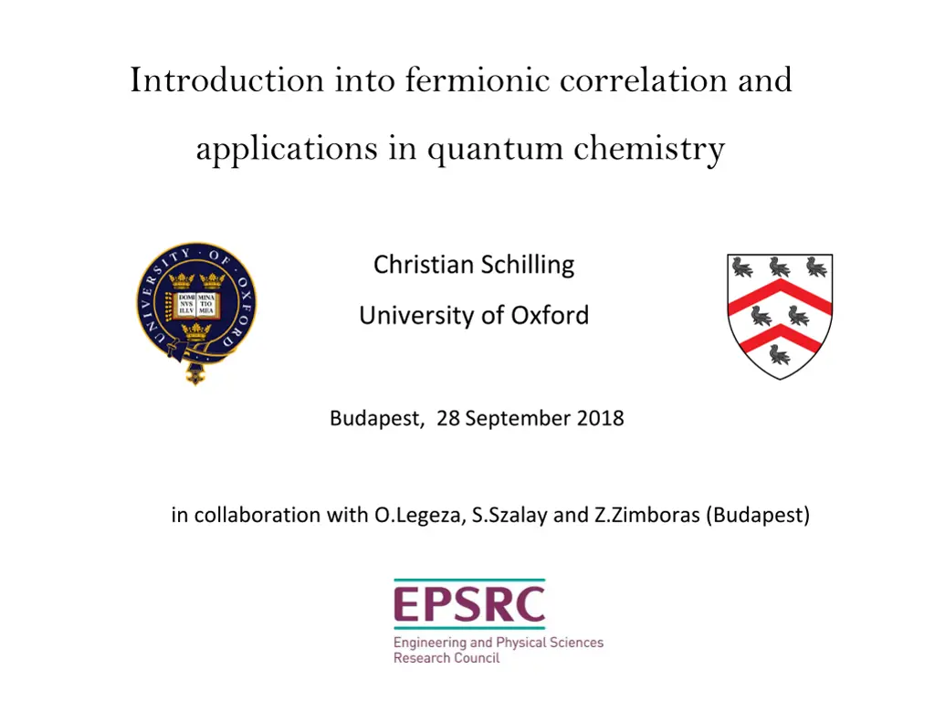 introduction into fermionic correlation and n.w