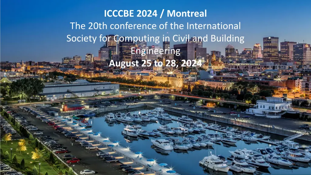 icccbe 2024 montreal the 20th conference n.w