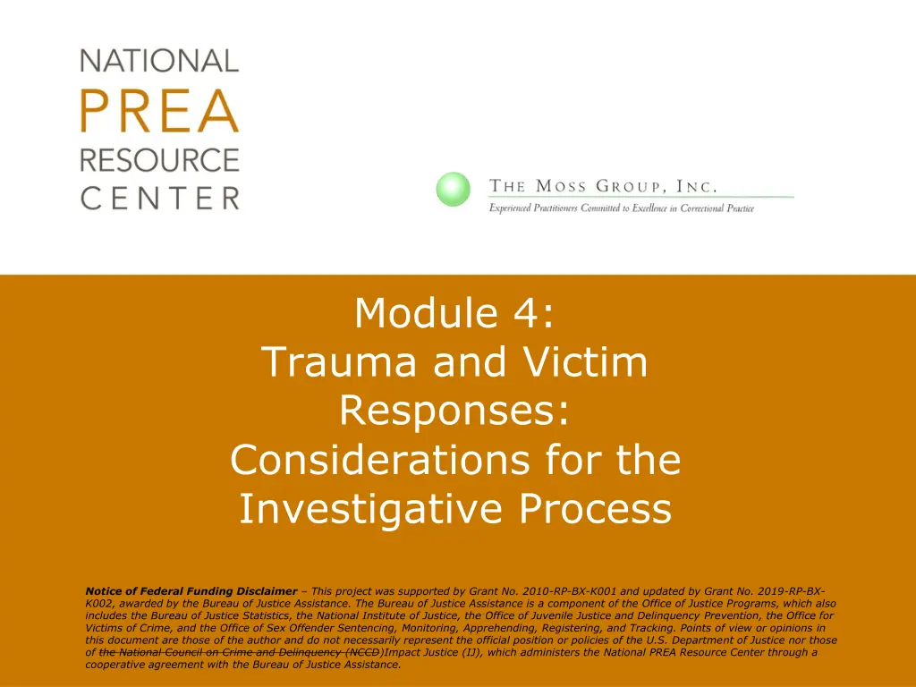 module 4 trauma and victim responses n.w