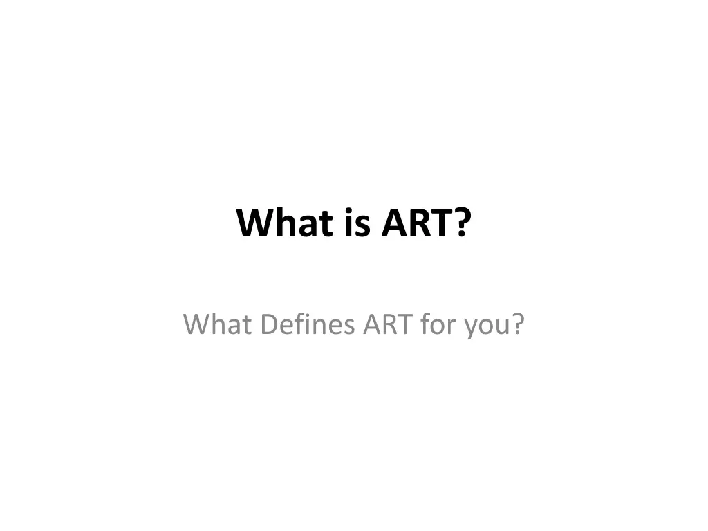 what is art n.w
