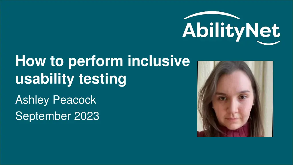 how to do inclusive usability testing september n.w