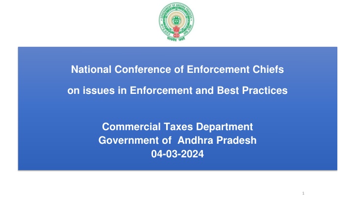 National Conference of Enforcement Chiefs: Enhancing Tax Compliance and Enforcement Practices