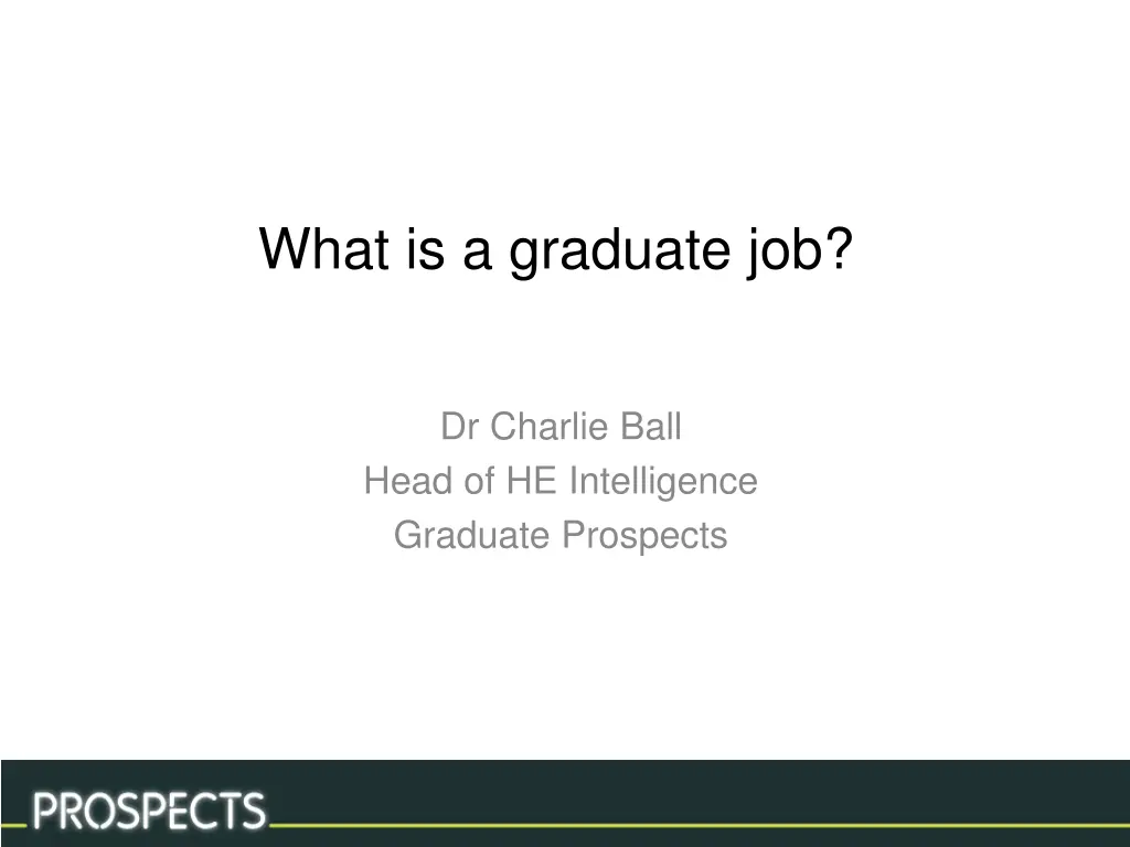 what is a graduate job n.w