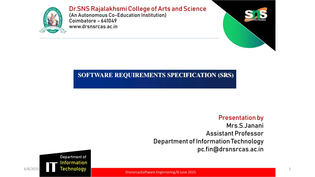 dr sns rajalakhsmi college of arts and science n.w