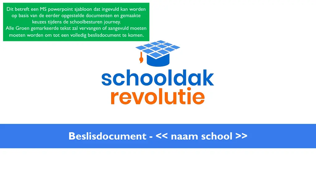 dit betreft een ms powerpoint sjabloon n.w