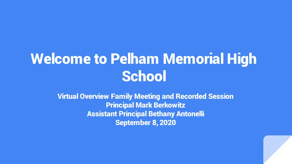 welcome to pelham memorial high school n.w