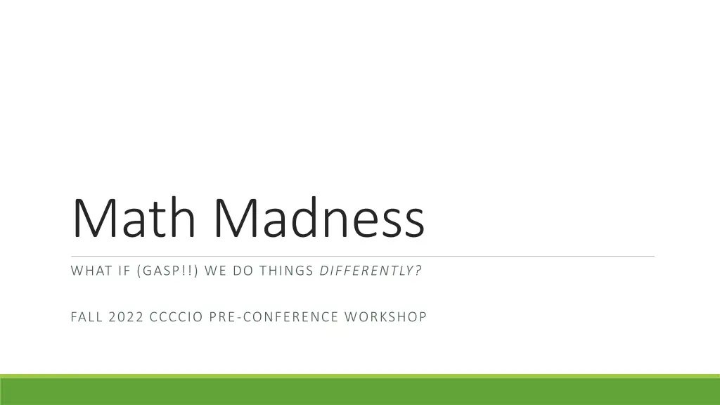 math madness n.w