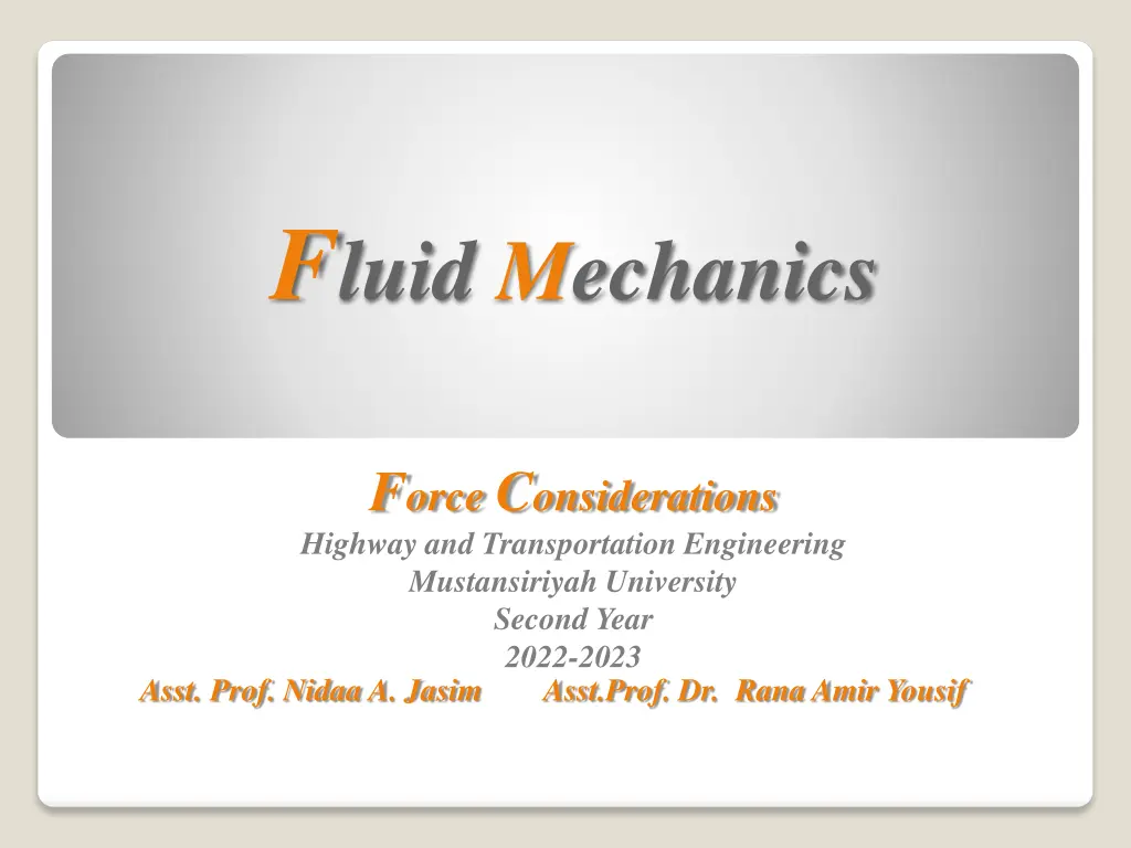 f luid mechanics n.w