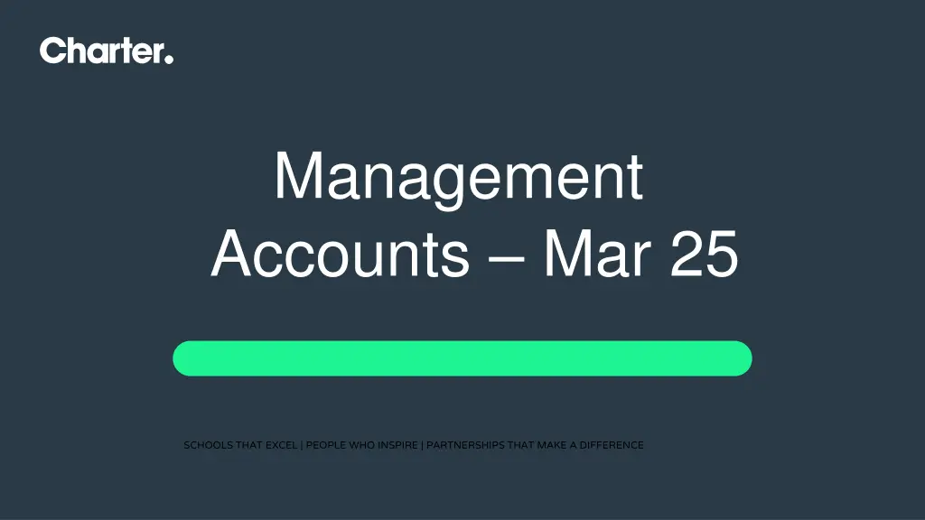 management accounts mar 25 n.w