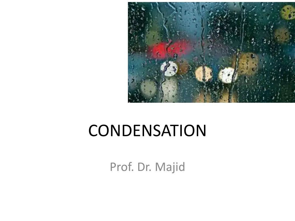condensation n.w
