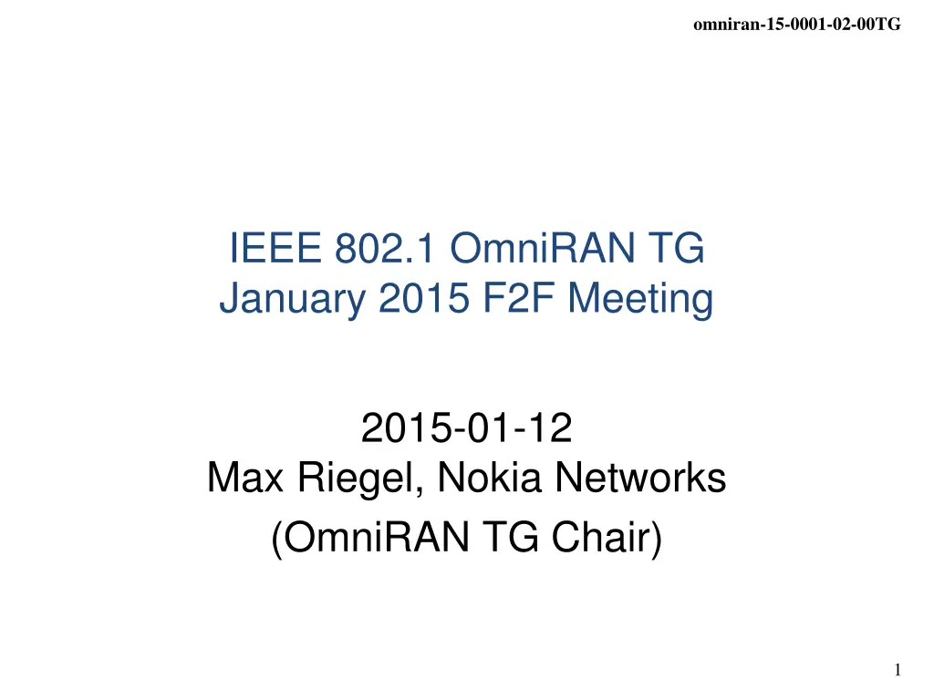 omniran 15 0001 02 00tg n.w