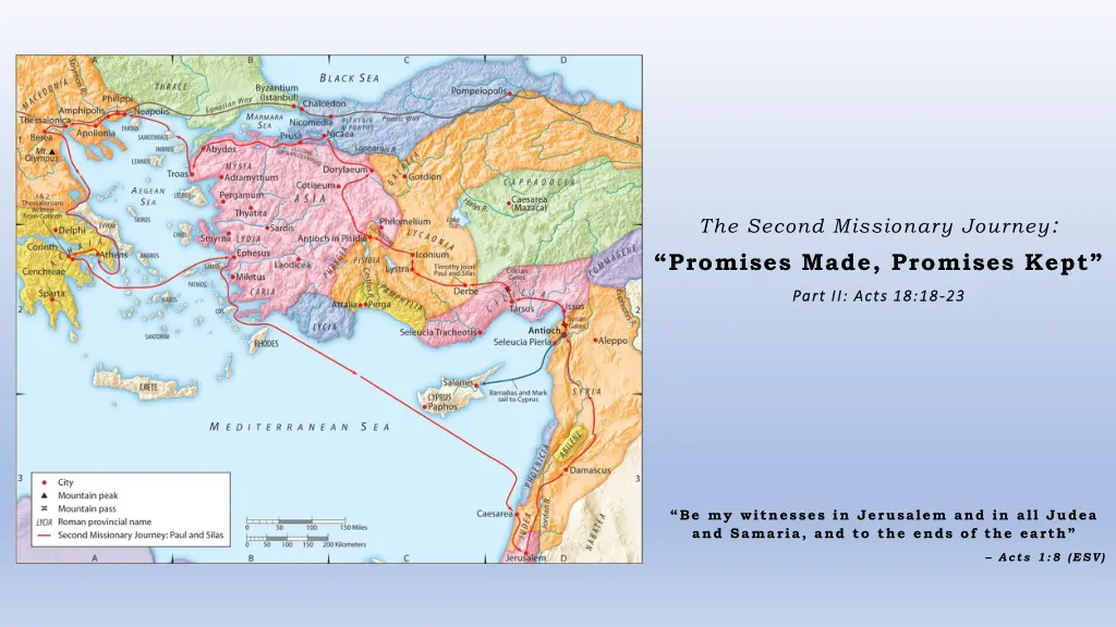 the second missionary journey promises made n.w