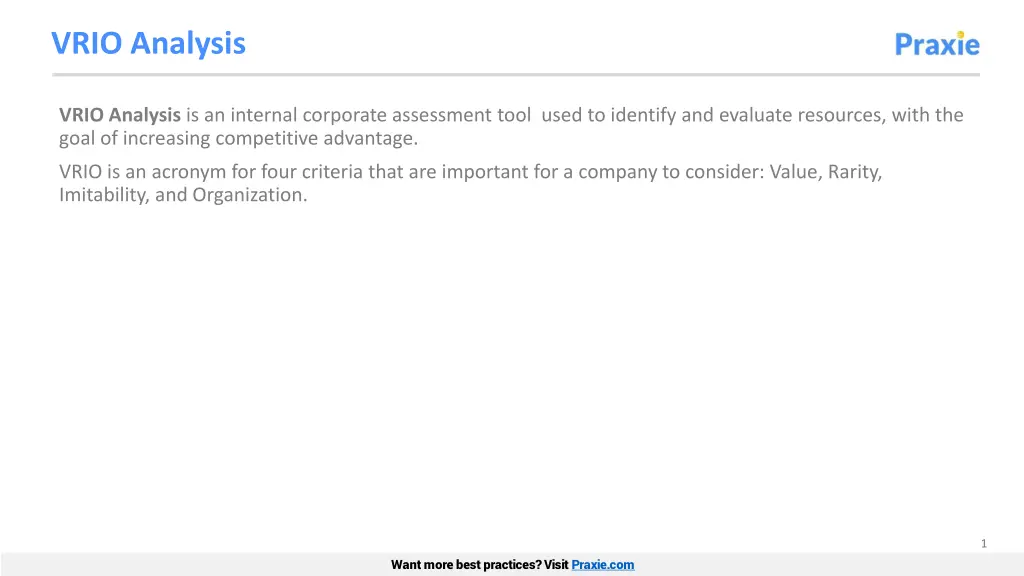 vrio analysis n.w