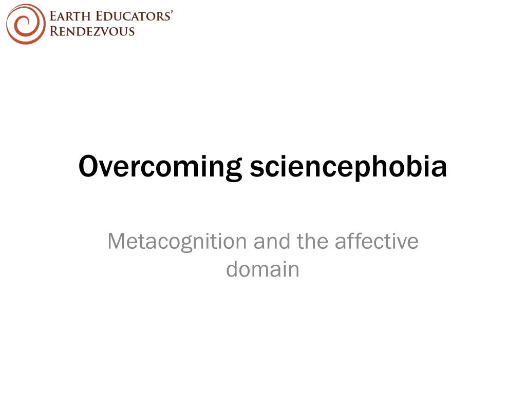 overcoming sciencephobia n.w