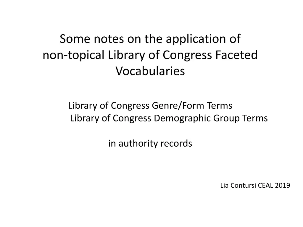some notes on the application of non topical n.w
