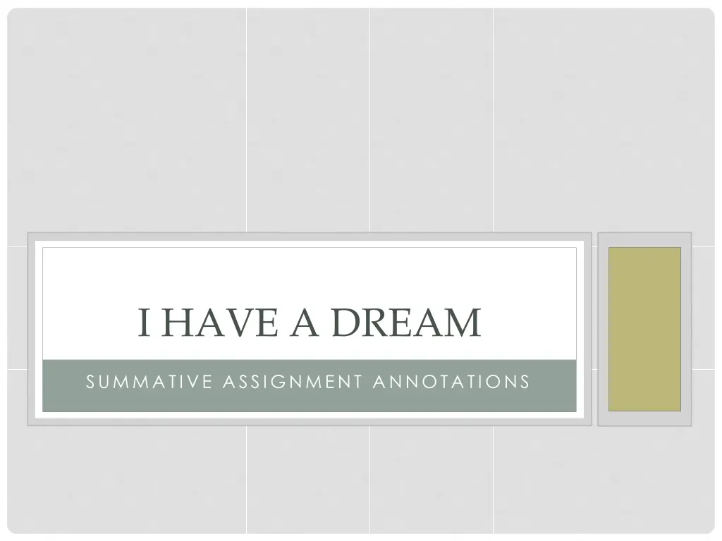i have a dream n.w