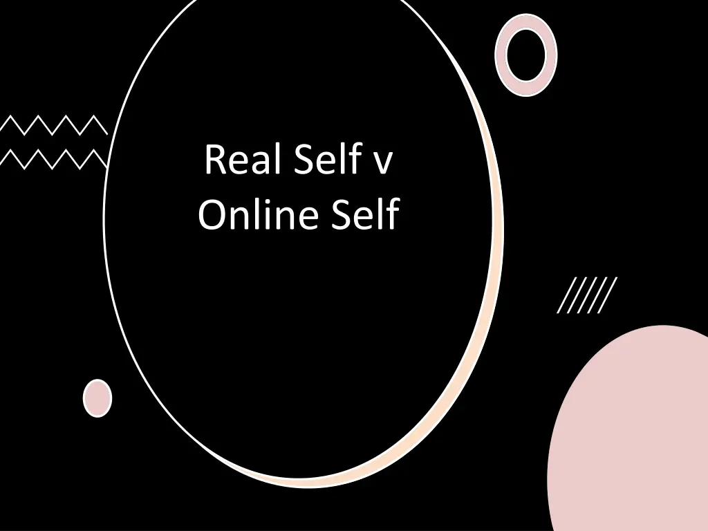 real self v online self n.w
