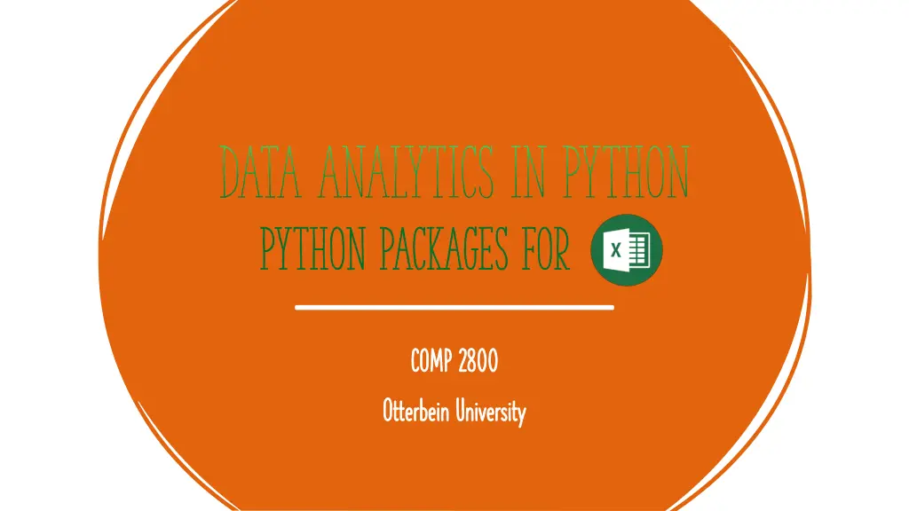 data analytics in python n.w