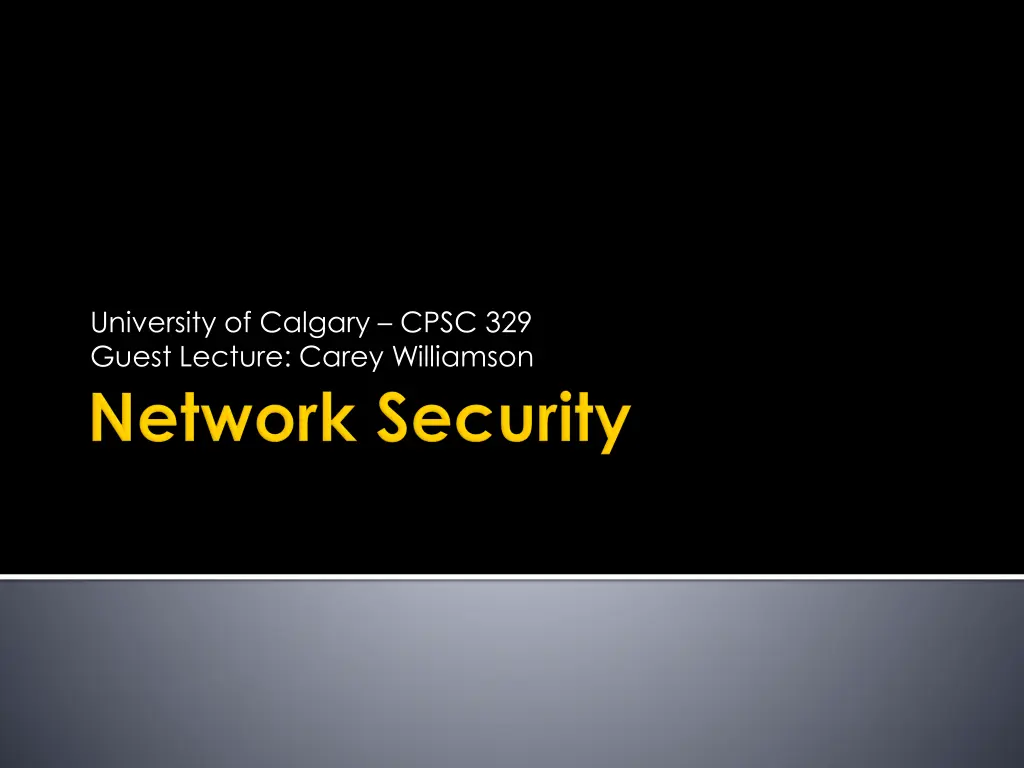 university of calgary cpsc 329 guest lecture n.w
