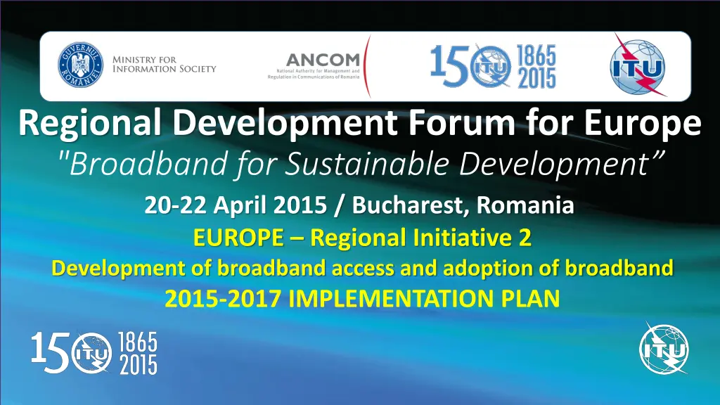 regional development forum for europe broadband n.w