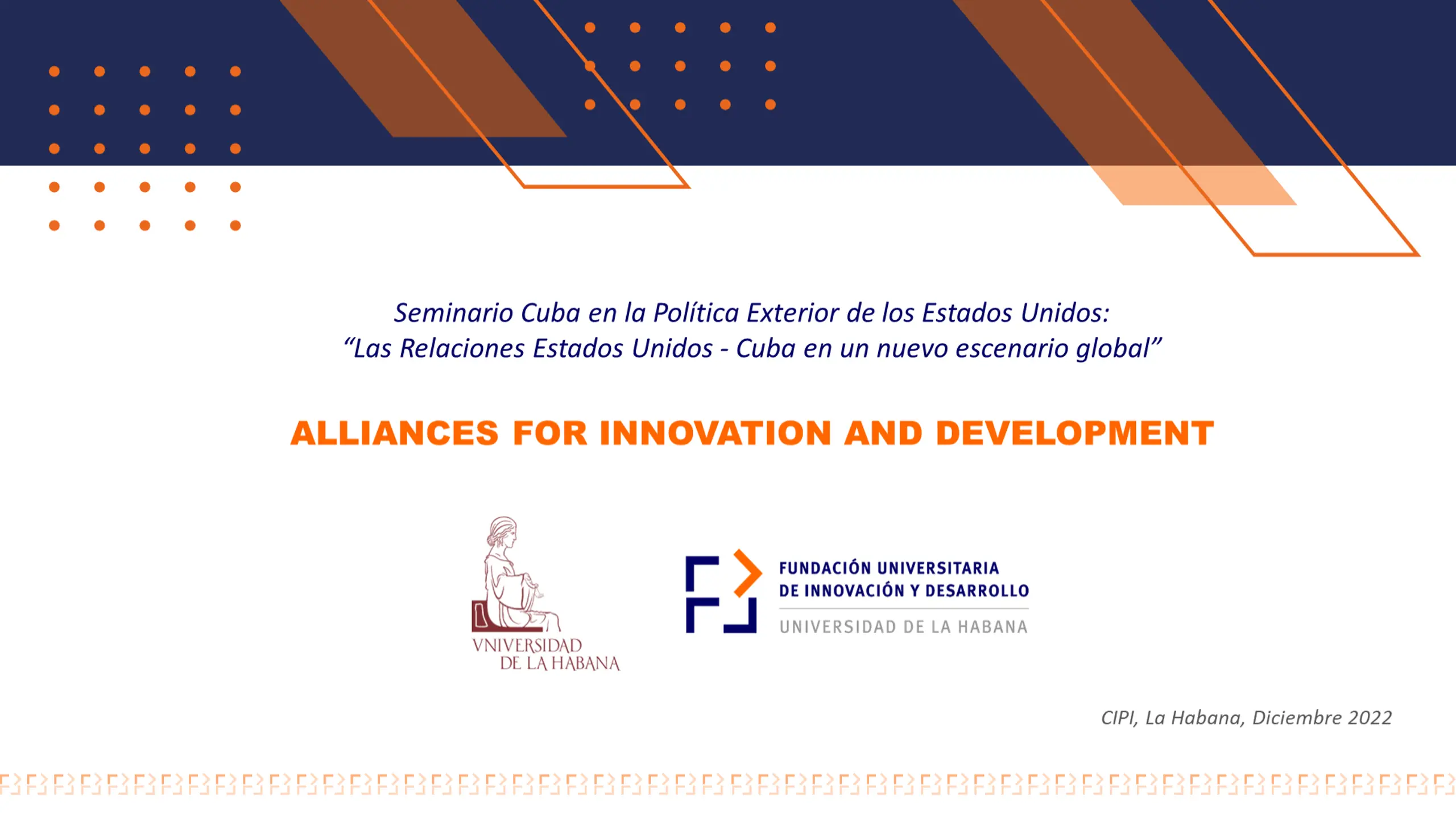 ALLIANCES FOR INNOVATION AND DEVELOPMENT