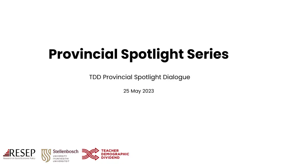 provincial spotlight series n.w