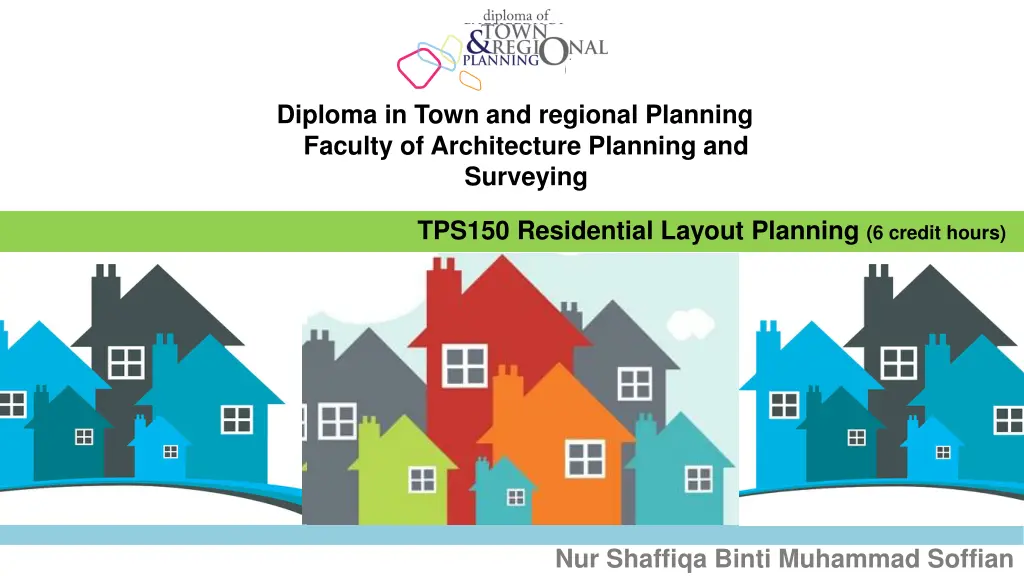 diploma in town and regional planning faculty n.w