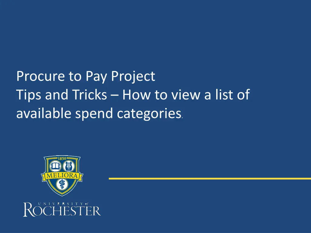 procure to pay project tips and tricks n.w