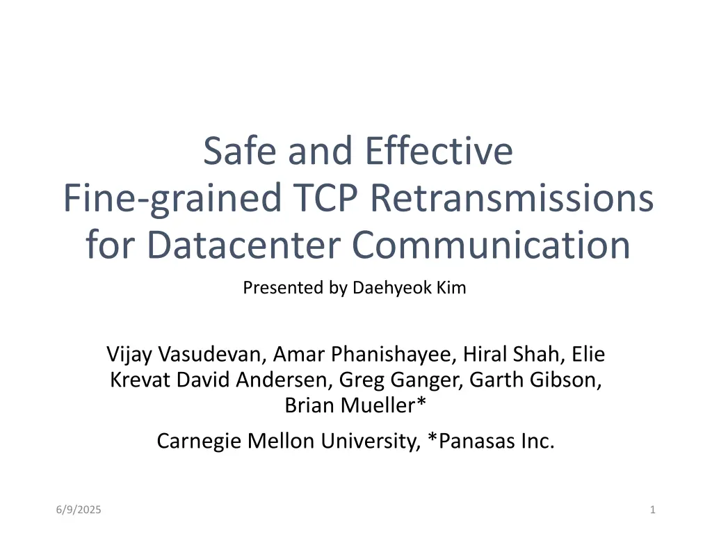 safe and effective fine grained n.w