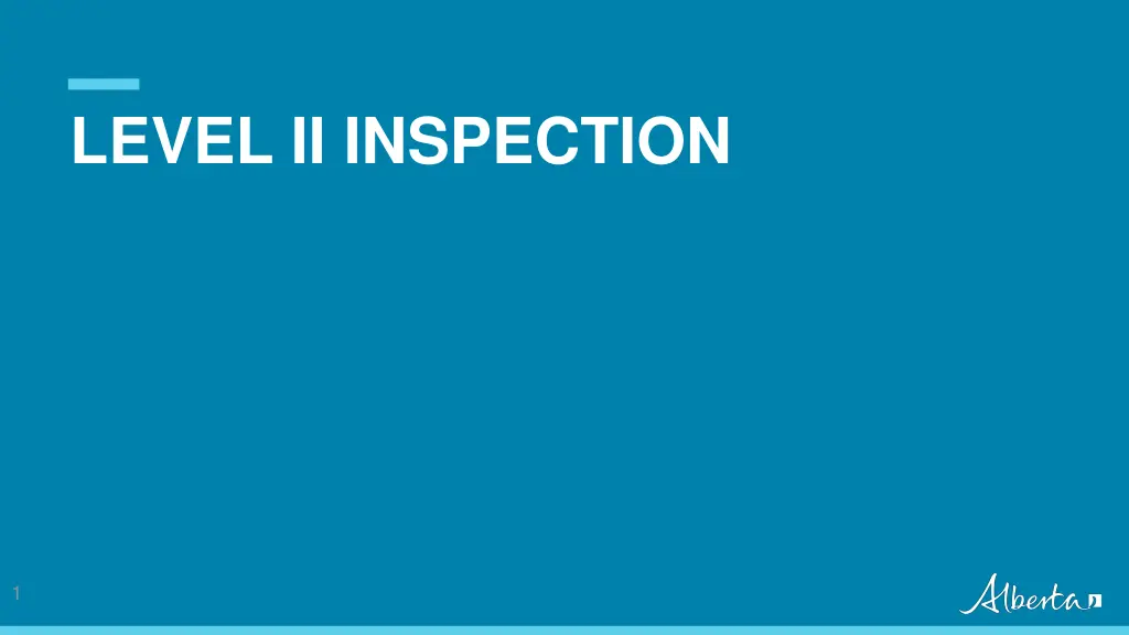 level ii inspection n.w