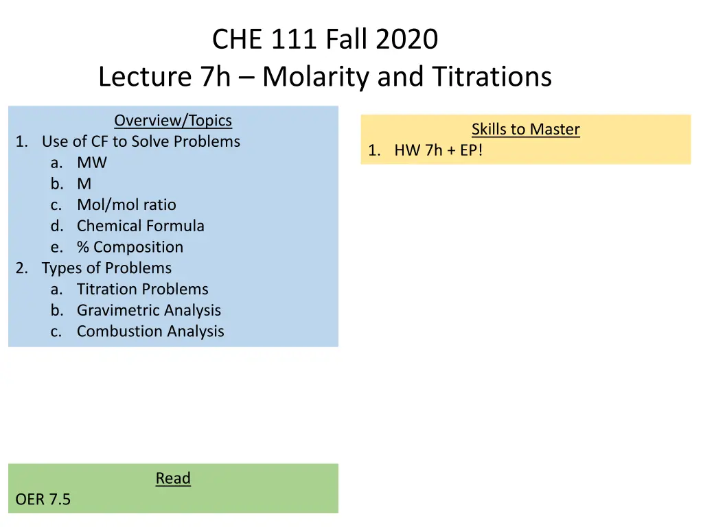 che 111 fall 2020 n.w