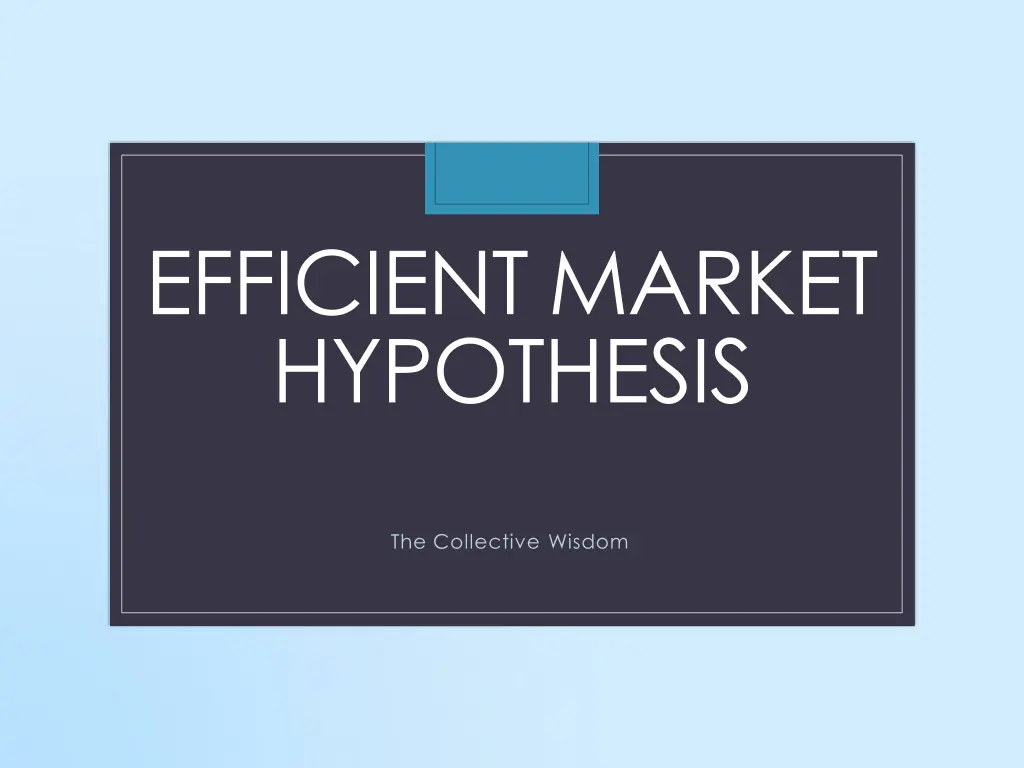 efficient market hypothesis n.w