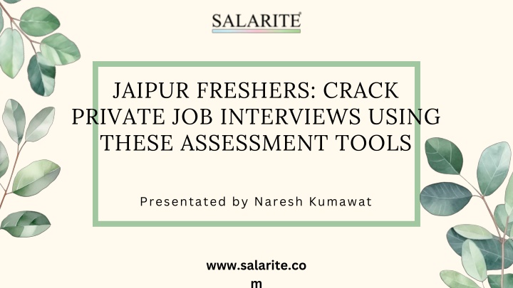 Jaipur Freshers Crack Private Job Interviews Using These Assessment Tools