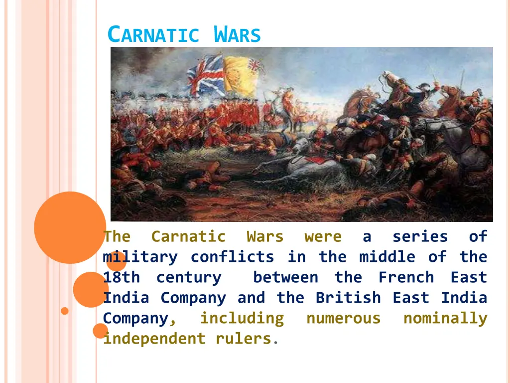 c arnatic w ars n.w