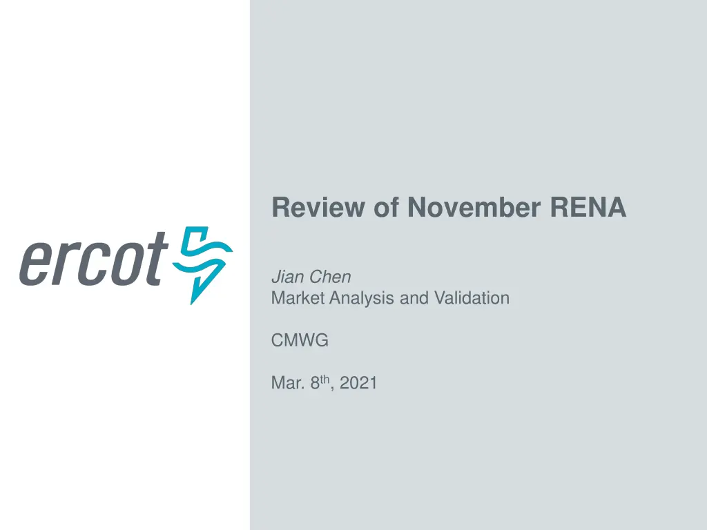 review of november rena n.w