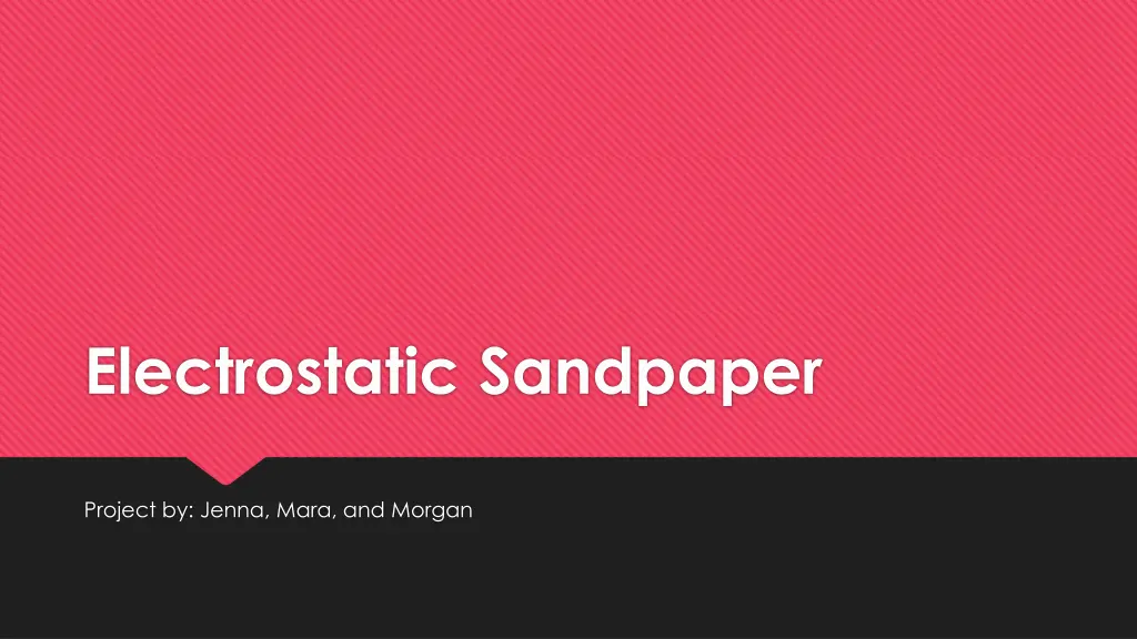electrostatic sandpaper n.w