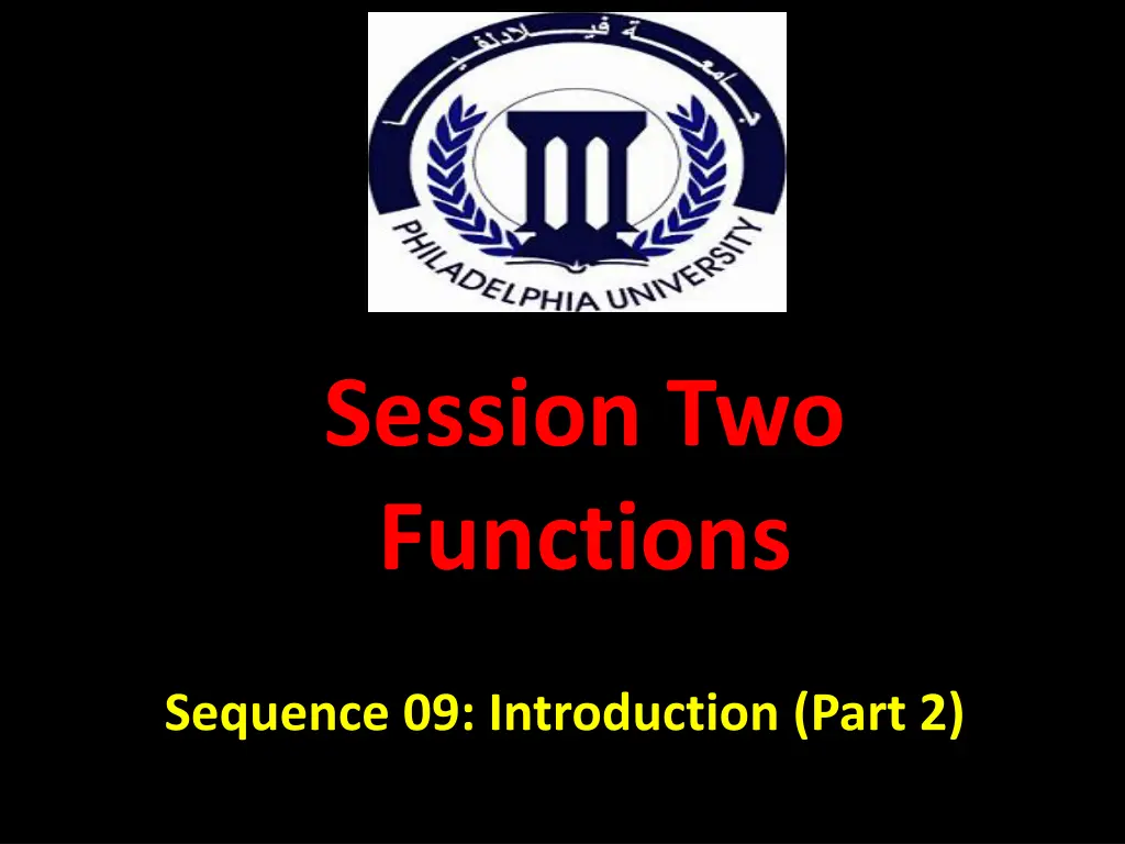 session two functions n.w