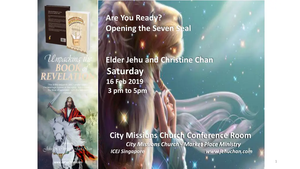 are you ready opening the seven seal n.w