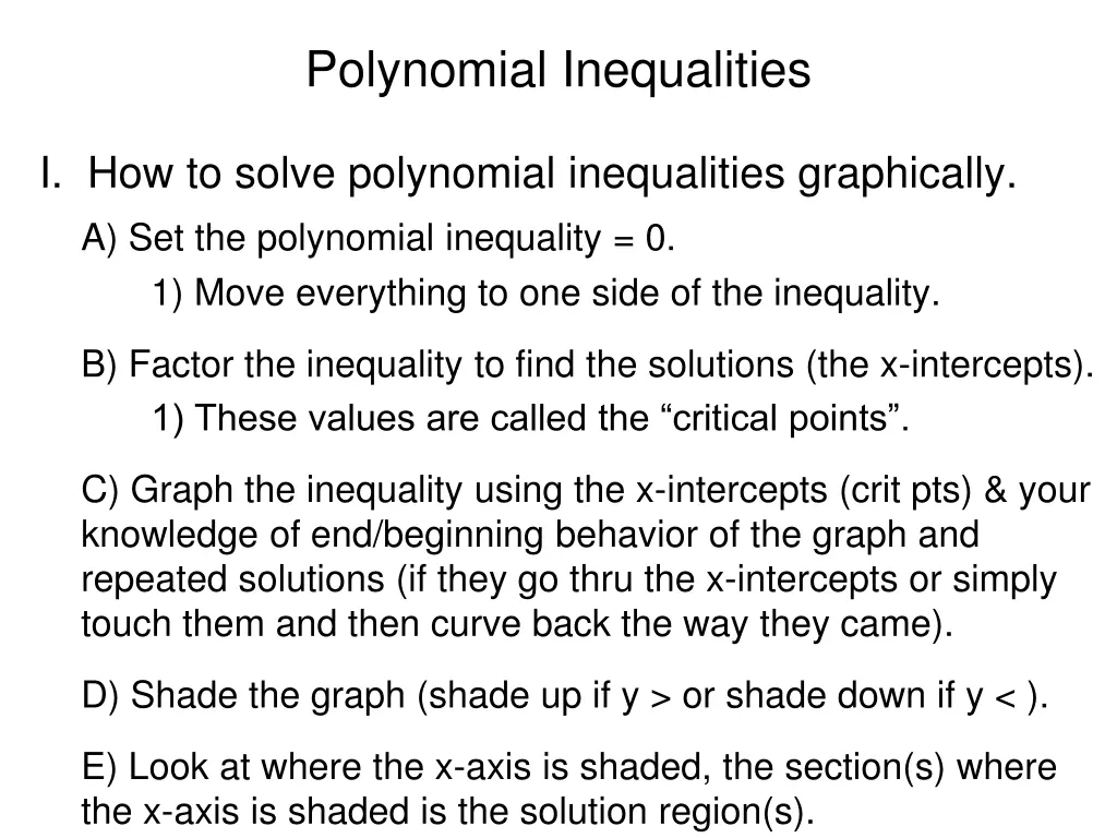 polynomial inequalities n.w