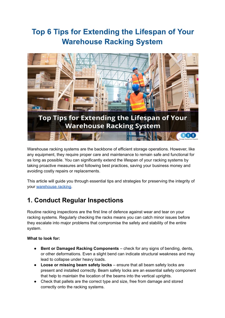 top 6 tips for extending the lifespan of your n.w