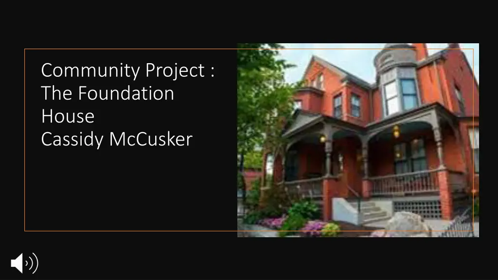 community project the foundation house cassidy n.w