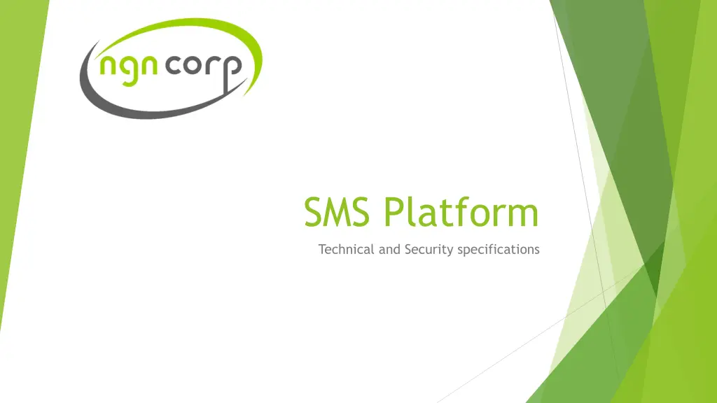 sms platform technical and security specifications n.w