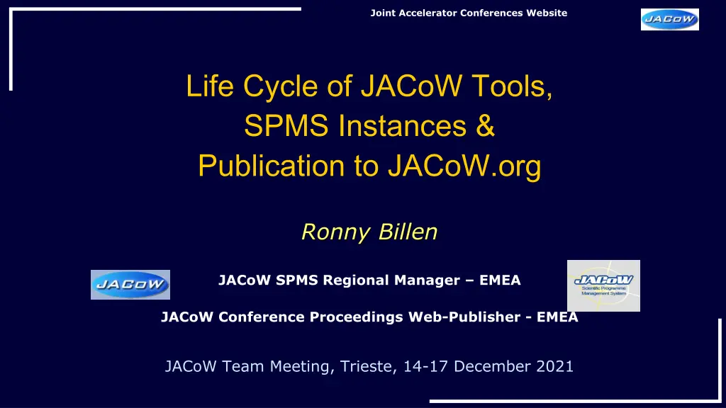 joint accelerator conferences website n.w